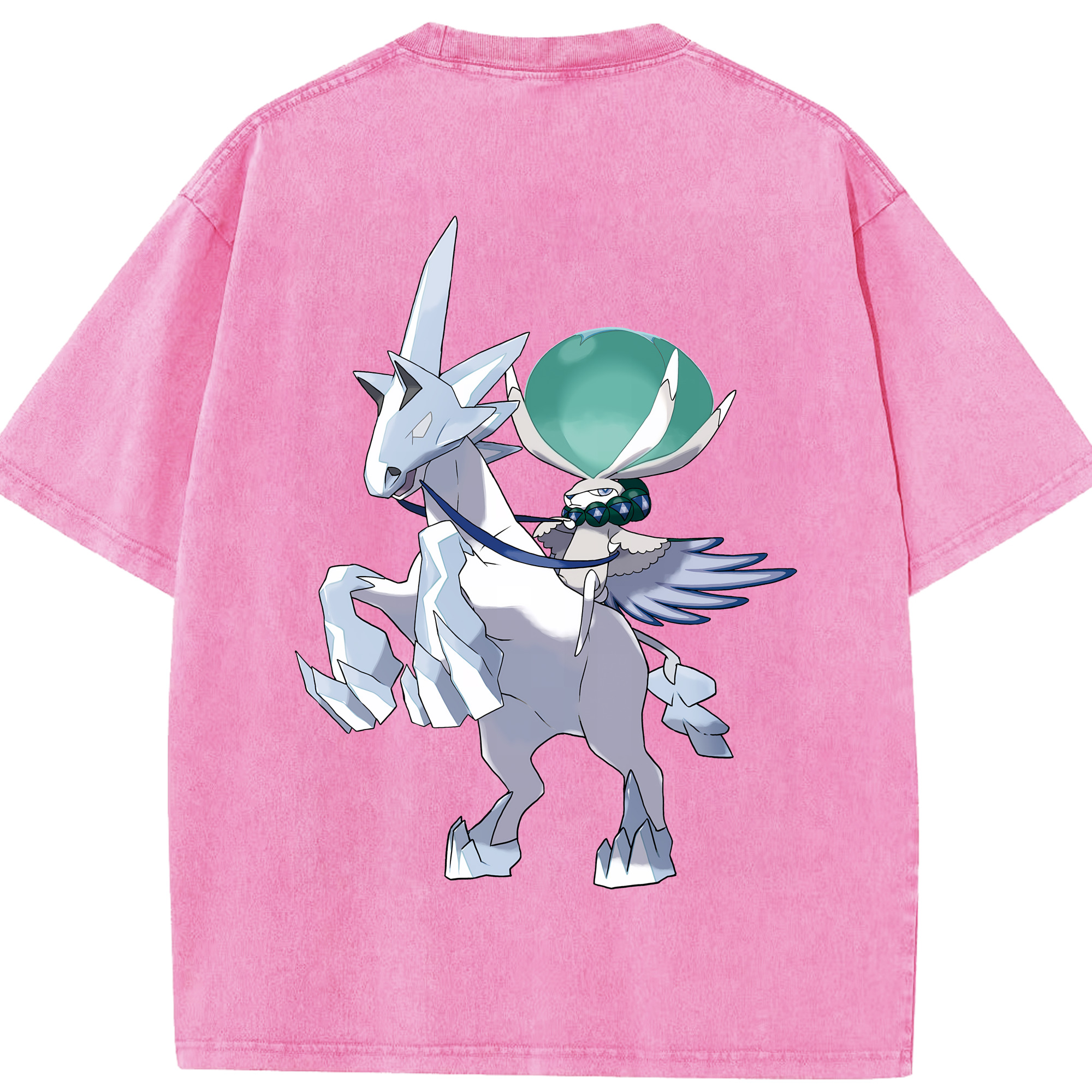 （画像用） ポケットモンスター Pokémon 綿100% ヴィンテージ風 半袖Tシャツ（背面プリント）